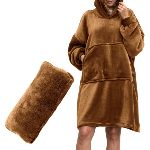 Bluzair Bluza Koc Hoodie Oversize Polska Toffee