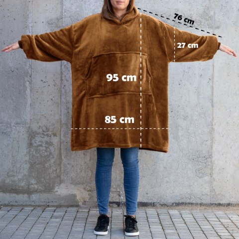 Bluzair Bluza Koc Hoodie Oversize Polska Toffee