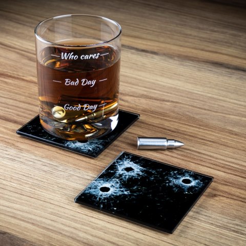 Gitarowy Zestaw do Whisky WHO CARES w etui prezent abc-shop.pl