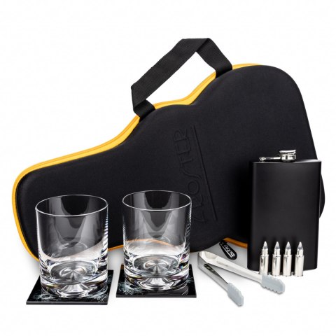 Gitarowy Zestaw do Whisky drinków w etui prezent abc-shop.pl