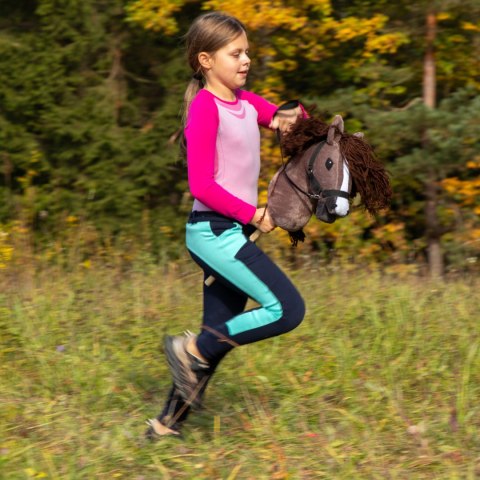 Hobby horse koń na patyku kiju dla dziecka duży A3