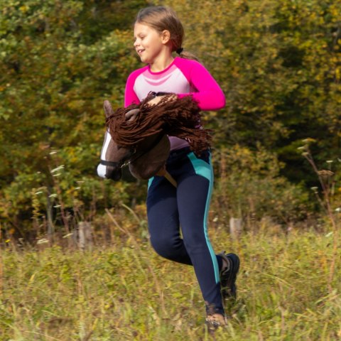 Hobby horse koń na patyku kiju dla dziecka duży A3