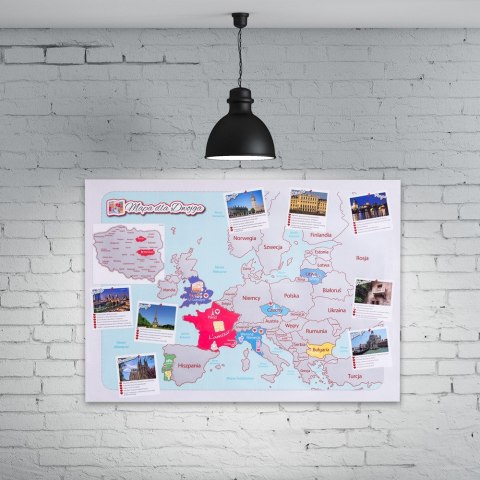 Mapa Zdrapka dla Dwojga Pary plakat Europa w tubie abc-shop.pl