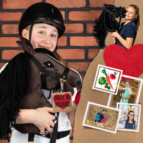 Skippi Hobby Horse z kantarem - gniady - A3 HH - prezent na dzień dziecka