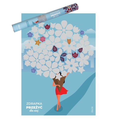 Zdrapka Przeżyć dla Niej plakat bucket list mapa abc-shop.pl