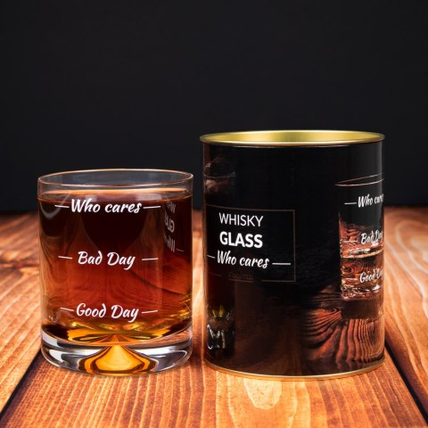 Szklanka do whisky drinków Who cares prezent abc-shop.pl